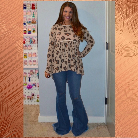 Leopard Babydoll Top - Picture 5 of 6